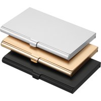 1/2/3Pcs Business Card Holder Metal Box Cover Credit Card Holder Aluminum Alloy Flip Cover Slim Name Cards Case for Women Men