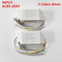 AC Input 85-265V Isolation driver With 3Colors LED transformer (8-12W)×2 (36-50W)X2 for dimmable color-changeable chandelier