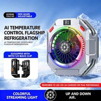 TH28 Semiconductor Phone Cooler 30W Powerful Cooling Smart Temperature Control 5 Adjustable Modes RGB Lights Extreme Cooling