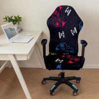 Velvet Gaming Chair Cover Soft Elasticity Spandex Armchair Slipcovers Colorful Rotating Lift Computer Seat Chair Covers