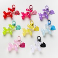 1pc Balloon Dog With Pearl Keychain Balloon Dog Keyring Accessories Backpack Bags Pendant Kawaii Things New