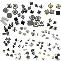 125Pcs 25 Types Micro Tact Push Button Switch Assorted Kit SMD DIP 2*4 3*6 4*4 6*6 12*12 Reset Mini Leaf Switches for Arduin
