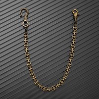 Vintage Bronze Cross Pants Chain for Men Punk Gothic Waist Chain Retro Wallet Chain for Jeans Streetwear Accessory