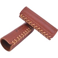 Genuine Cowhide Leather Motorcycle Handlebar Grips Handle Grips Cover Protector Universal