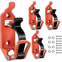 4Pcs Heavy Duty Shovel Holder Quick Release Tool Organizer Wall Mount Axe Storage Rack for Garage SUV Van Trailer Boat Firefight