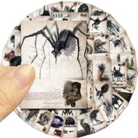 50Pcs Cthulhu Mythical Monster Stickers Decals For Laptop Scrapbook Luggage Guitar Helmet DIY Graffiti Aesthetic Stickers