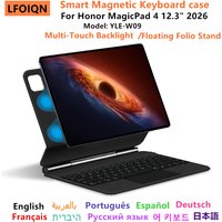 LFOIQN Magic Keyboard For Honor MagicPad4 12.3 Inch Smart Case Multi-Touch TrackPad Cover for Honor MagicPad 4 3Pro 12.3'' Case