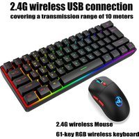 Wireless Keyboard Gaming Mouse 2.4G USB Teclado Gamer Mini PC Teclado Sem Fio Clavier Sans Fil Klawiatura Bezprzewodowa Teclados