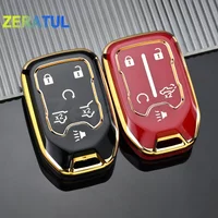 5/6 Buttons Car Key Case Smart Shell Fob Cover Holder For GMC Sierra Acadia Terrain Yukon Chevrolet Silverado Suburban Tahoe