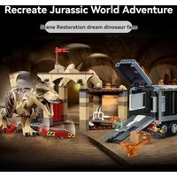 NEW Dinosaur Series Tyrannosaurus 466pcs Tyrannosaurus Escape Park World Creative Building Block Model Toy Children's Gift 76948