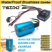 YSIDO WaterProof 3650 1850KV 3600/4500/5400/9500KV 11000KV Brushless Motor 80A ESC for Traxxas HSP RedCat 1/10 1/12 RC Car Boat