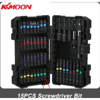 15PCS Drill Bit Set Screwdriver Bit Set Impact Driver Bit Set for Wood, Metal Steel and Security Screwdriver Bits for Power Tool