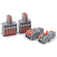 10PCS Quick Wiring Connector 1 in multiple out Universal Splitter wiring cable Push-in Can Combined Butt Home Terminal Block