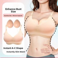 Silicone Prosthetic Breast Fake Chest Vibrant Realistic Underwear Bra Innerwear Youthful U-Shaped Cup Fixed Strap Design