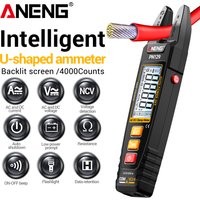 Intelligent Digital Multimeter Clamp Meter 4000 Counts AC/DC Voltage Current Protable Capacitance Resistance NCV Sensing Toosl