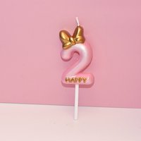 Candle Pink Birthday Candle Girl Happy Mickey Minnie Birthday Cake Topper Baking Celebration Reunions Anniversary Party Supplies