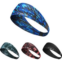 WRELS Sports Headband Breathable Elastic Gym Fitness Hairband Quick-Drying Running Yoga Lightweight Stretch Women Men Sweatband