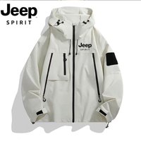 Jeep Spirit2026 new jacket, workwear, casual multi-pocket men's outdoor windproof, waterproof, mountaineering, spring and autumn