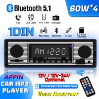 Samochodowy odtwarzacz MP3 Bluetooth 5513 Retro Stereo Radio Multimedialne Audio Rozmowy Bezprzewodowe Aux/Usb/Karta SD Maszyna 12V-24V Ciężarówka