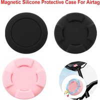 AliExpress CHIICSMART 1PC Magnetic Silicone Protective Case For Airtag Holder Anti-loss Tracker Shell for Airtag Case Motorcycles Car Bike