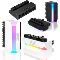 ATX 24 Pin to 90 Degree Power Plug Adapter ARGB Mainboard Motherboard Power Supply Cable Modular DIY Mounting Accessessory
