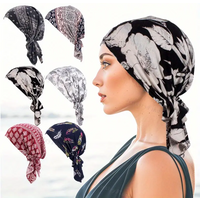 Women soft wrinkle head Scarf Chemo Hat Turban Pre-Tied Headwear Bandana headscarf Tichel for Head Cover Hair Loss Scarf Wrap