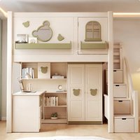 Double Bed 2 People Bunk Beds For Kids Bed With Mattress Bedroom Furniture Solid Wood Upper And Lower High And Low Bunk Beds