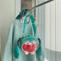 2026 -IN STOCK! Hatsune Miku Shoulder Bag Backpack Cute Anime Plush Cartoon Kawaii Knapsack Student Bag Packet Gifts Toys