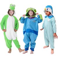 Kids Kigurumi Baby Onesies for Children Cartoon Pajamas Animal Cosplay Costume Halloween Christmas Outfits Boys Girls Homewear