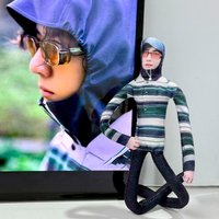 Star Wang Yibo Abstract Mouse Dry Toy Has Built-in Wire That Can Be Freely Molded Doll Keychain Funny Gifts To Friends Fans