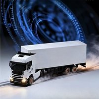 RC Remote Control Container Truck Alloy-coated Heavy-duty Semi-trailer Drift Truck Electric Toy Car Simulation Model