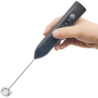 Wireless Milk Frother Electric Type-C Handheld Blender Stainless Steel Mini Coffee Maker Whisk Mixer For Coffee Cappuccino Cream