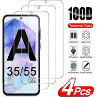 HD Tempered Glass For Samsung Galaxy A55 A35 5G 2/4Pcs 9H Screen Protector