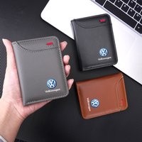 Car Credit Card Purse Portable Driver's License Wallet For Volkswagen VW Jetta Golf GTI MK2 GTI Golf Caddy Passat b6 Tiguan Polo