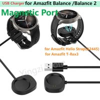 USB Cable Magnetic Charger for Amazfit Balance2/T-Rex Ultra2/T-Rex3 PRO/Max Charging Dock Line Cord for Helio Strap Accessoies