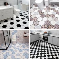 Bathroom Kitchen Non-slip Floor Stickers Self-adhesive Waterproof and Wear-resistant Floor Stickers Contact Paper Wall Paper