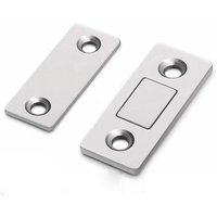 Ultra Thin Magnetic Cabinet Catches Strong Hold Invisible Door Stopper Hardware Self-Adhesive & Screw Mount for Kitchen Cabinet