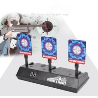 Cible électrique à réinitialisation automatique pour pistolets Nerf, balles, jouets pour perles, pistolet Blaster, pièces cadeaux, cible de pratique de marquage de haute précision
