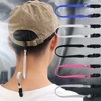 2pc New Hat Anti-Slip Rope Outdoor Anti-Slip Fixed Cap Clip Detachable Cap Clip Clip Rope for Fishing Hiking Sports Accessories