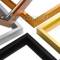 Aluminum Alloy Canvas Narrow Edge Simple Metal Mural Oil Painting Frame 9 Colors Can Be Customized in Large Sizes