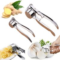 Premium Garlic Press Stainless Steel Garlic Mincer Garlic Crusher Easy to Squeeze and Clean Professional Kitchen Tools