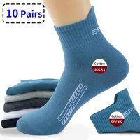 10/20Pairs Hohe Qualität männer Socken Casual Atmungsaktive Baumwolle Mann Laufen Sport Socken Frühling Herbst Männlichen Sox geschenke Plus Größe 38-45