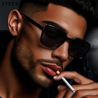 Retro Oversized Square Sunglasses Men 2026 Luxury Designer Fashion Sun Glasses for Male Y2K Punk Outdoor Driving Eyewear Shades