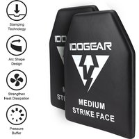 IDOGEAR Tactical EVA Foam Plate Medium Size EVA High Elastic Shock Plate for Airsoft Tactical Vest Inner Liner 2 Pcs– Black 3951