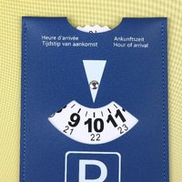 1/3/5PCS PU Leather Parking Disc 4 Language Version Durable Water-Resistant Arrival Timer For Car-Universal European Design