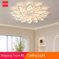 Nowoczesna lampa sufitowa LED z dekoracją lotosu, luksusowy żyrandol do restauracji, hotelu, ekskluzywne inteligentne oprawy oświetleniowe, lampa Luster.