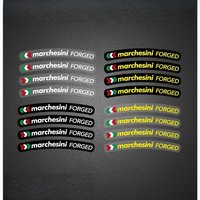 4Pcs/Set Marchesini Style Rim Decals, Waterproof Multi-color Vinyl Stickers for Motorcycle & Car Wheel Styling