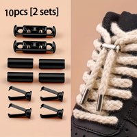10Pcs Spring Cord Lock No Tie Shoelace Buckle Adjustable Drawstring Clip For Shoe Hoodie Pant DIY Craft Supply
