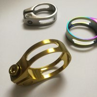 AliExpress NONE Titanium alloy mountain bike road bike 31.8 Titanium alloy seat tube clip 27.2 Titanium alloy seat tube Clamp 34.9