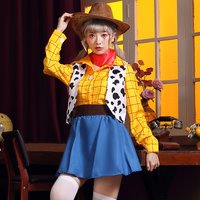 Women Movie Cosplay Toy Costume Story Western Cowboy Sheriff Puff Skirt Anime Cosplay Halloween Suit